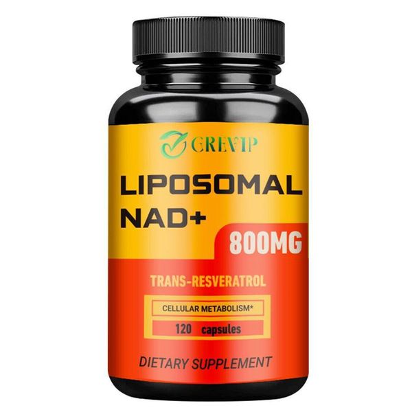 Nad+ Liposomiale 800 Mg - Resveratrolo (120 Capsule) Integratore Alimentare, Antietà, Antiossidante, Energia, Metabolismo, Sistema Immunitario-image