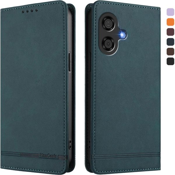 Custodia Per Coolpad 40I, Custodia Retro In Finto Cuoio Con Supporto E Slot Per Schede Verde-image