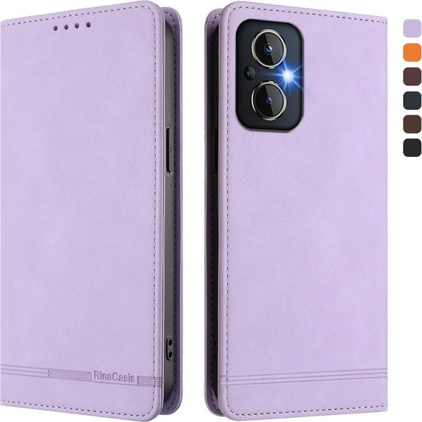 Custodia Per Oneplus Nord N20 5G, Custodia Retro In Finto Cuoio Flip Con Supporto E Slot Per Carte Purple-image