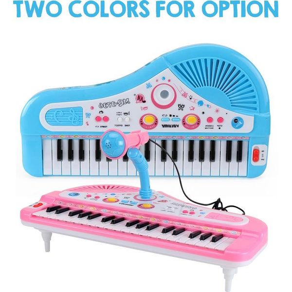 37 Tasti Kids Musical Piano Electronic Piano Keyboard Toy Strumento Musicale Giocattolo Con Microfono Per Ragazzi Ragazze Oltre 3 Anni Di Età-image