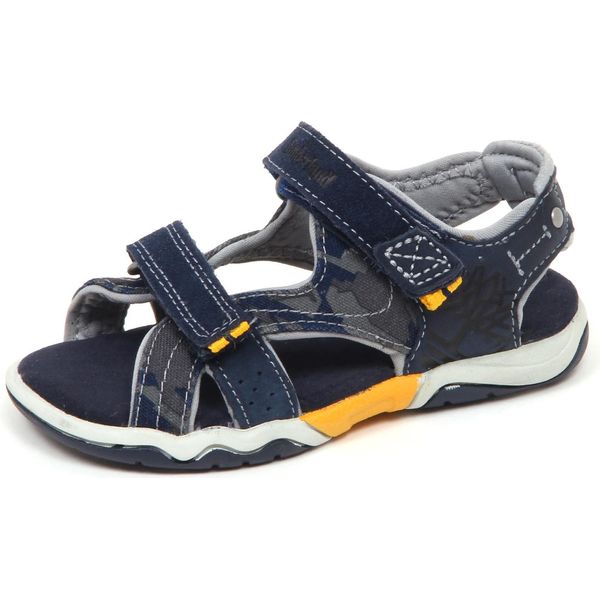 E6272 Sandalo Bimbo Blu Timberland Scarpe Strappi Shoe Baby Kid Boy-image