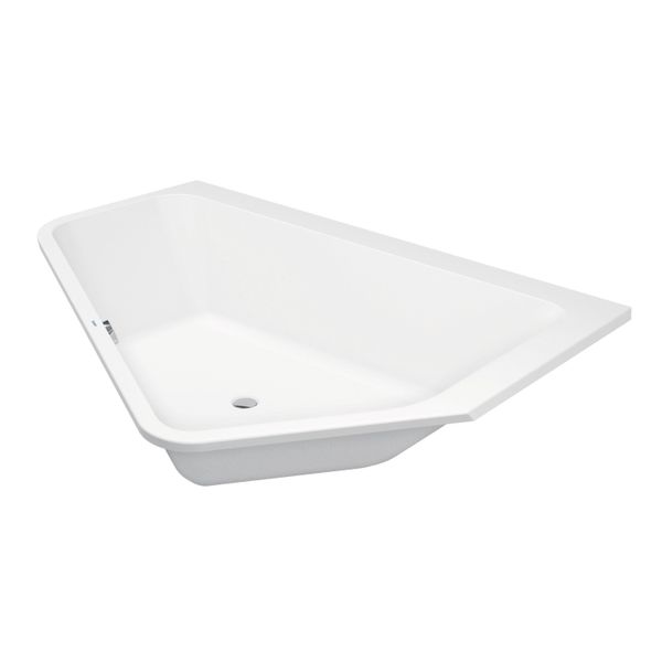 Duravit Paiova 5-Angle Baignoires, Coin à Droite, Double Dos InclinéS, 1900X1400Mm, Blanc, 700393000000000, 700393000000000-image