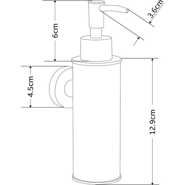 Mexen Dispenser Di Sapone, Nero - 70622-70-image