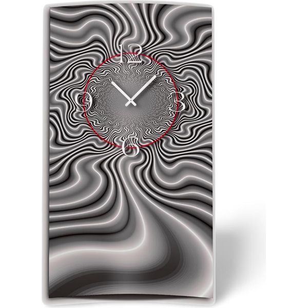 Orologio Da Parete Astratto Grigio Di Design Orologio Da Parete Moderno Di Design Silenzioso Senza Ticchettio Dixtime 3DS-0243-image