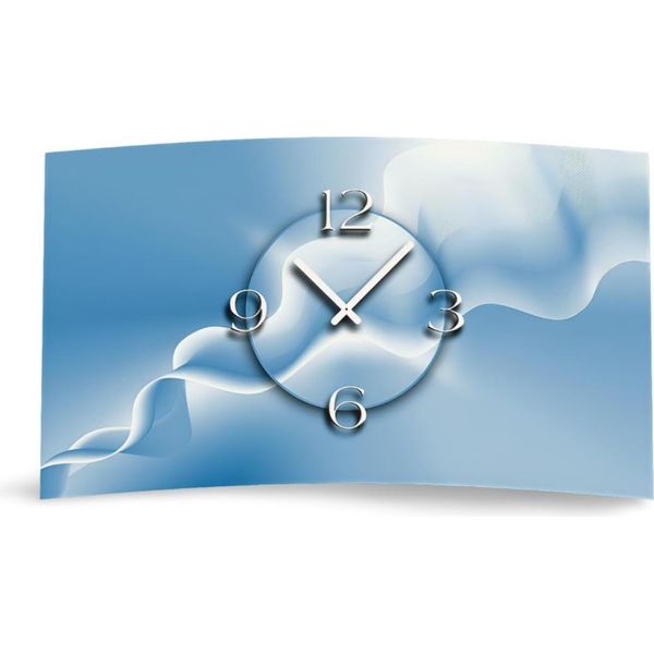 Orologio Da Parete Di Design Digitale Arte Astratta Fumo Orologio Da Parete Moderno Design Silenzioso Senza Ticchettio Dixtime 3DS-0383-image