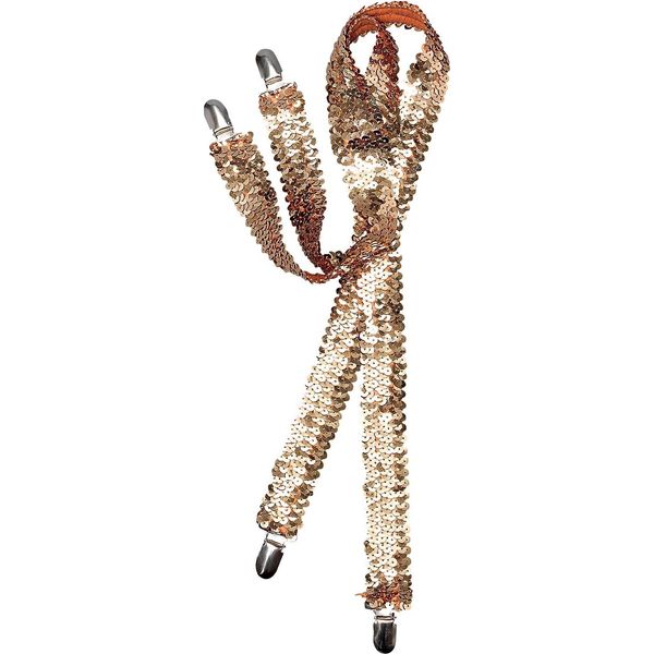 Bristol Novelty Bretelle Unisex In Paillettes Per Adulti BN1441 (Taglia Unica) (Oro)-image