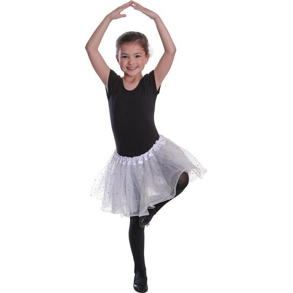 Bristol Novelty Girls Sequin Star Tutu BN2225 (Taglia Unica) (Bianco)-image