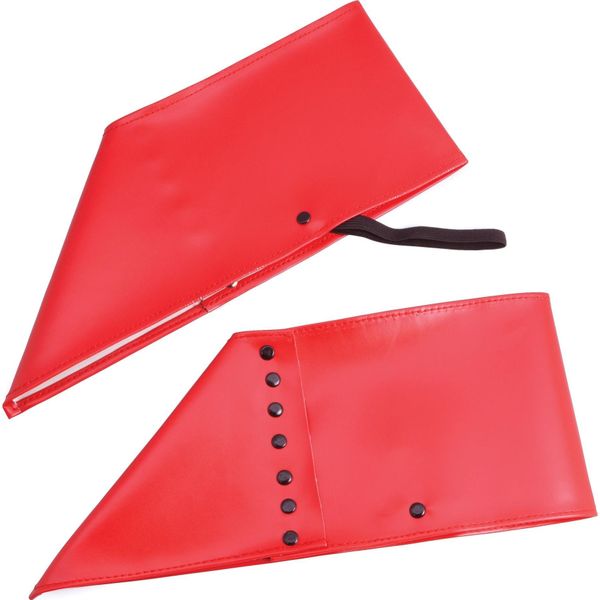 Ghette Borchiate Unisex Bristol Novelty, 1 Paio, Per Adulti BN1652 (Taglia Unica) (Rosso)-image