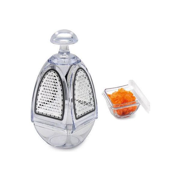 Grattugia Quadrata Karl Weis, Acciaio Inox, Plastica, 7,6 X 7,6 X 13,5 Cm-image