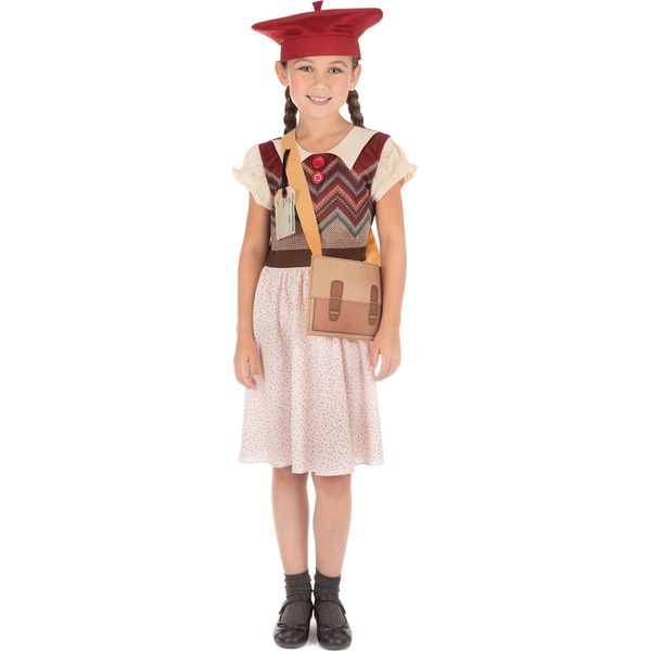 Bristol Novelty - Costume Da "Scolaretta Evacuata"" Per Bambina BN577 (Xl) (Colorato)"-image
