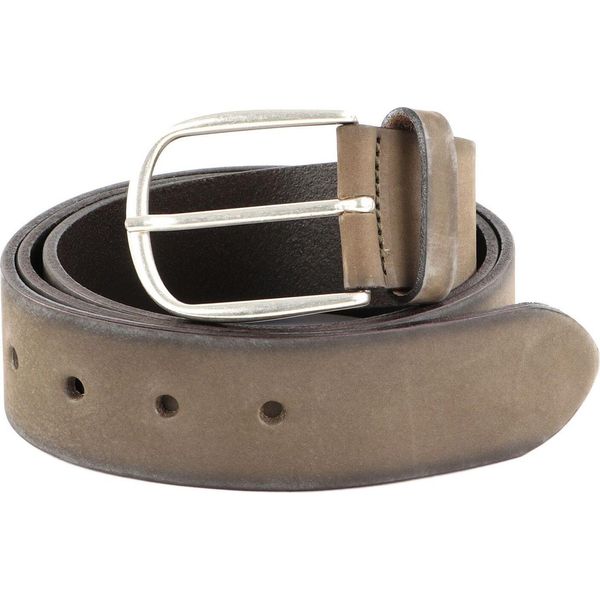 Vanzetti Pelle Cintura Denim Love 40Mm Full Leather Belt W110 Dark Olive Marrone-image