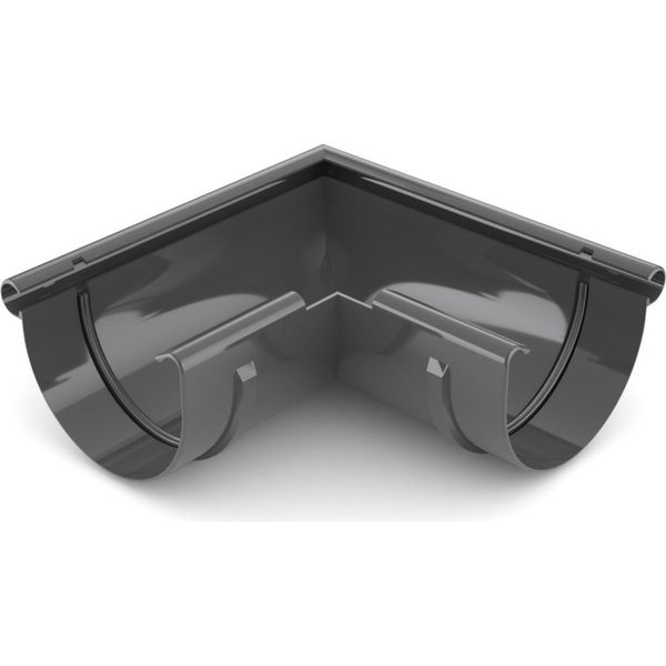 Bryza Grondaia Angolare Interna In Plastica Ø 100 Mm, Antracite Ral 7021-image