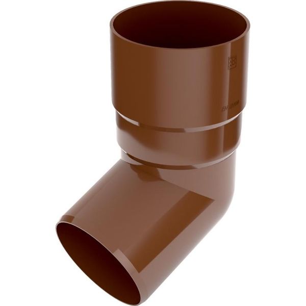 Bryza 67° Gomito In Plastica Ø 63 Mm, Marrone Ral 8017-image