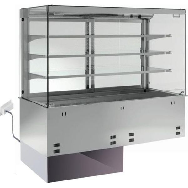 Kbs Vetrina Refrigerata Da Incasso Aperta Sul Lato Cliente Gn 2/1 Senza Macchina 800X700X1315 Mm-image