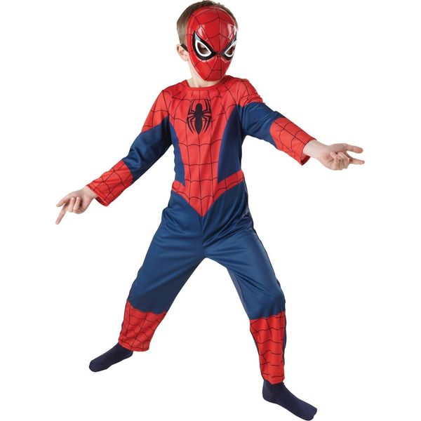 Spider-Man - Maschera Mezza Faccia - Bambini BN5108 (Taglia Unica) (Rosso/Nero)-image