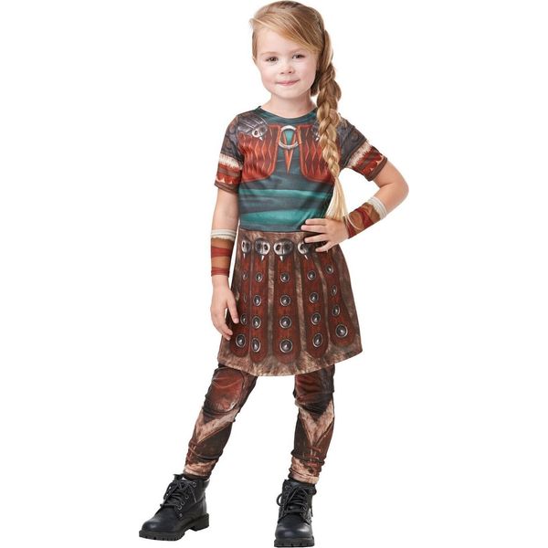 Come Addestrare Il Tuo Drago - Costume '" 'Astrid"" - Ragazze BN5493 (116) (Marrone/Blu)"-image