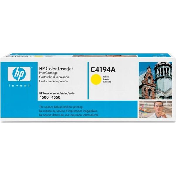 Hp C4194A Toner Gelb, 6.000 Seiten Iso Iec 19798 Per Color Laserjet 4500 4500 Dn N 4550 4550 Dn Hdn N-image