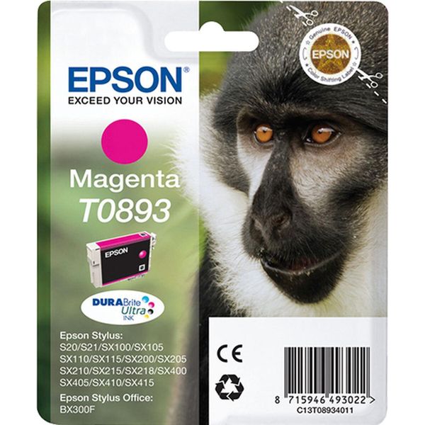 Epson Monkey Cartuccia Magenta - Inchiostro A Base Di Pigmento - 3,5 Ml - 1 Pz-image