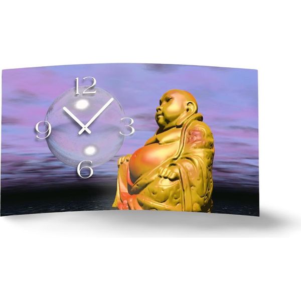Digital Designer Art Buddha Designer Orologio Da Parete Moderno Design Silenzioso Senza Ticchettio Dixtime 3D-0398-image