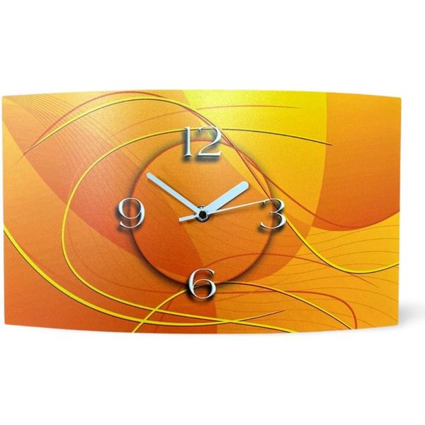 Digital Designer Art Orologio Da Parete Astratto Giallo Di Design Orologio Da Parete Moderno Design Silenzioso Senza Ticchettio Dixtime 3D-0377-image