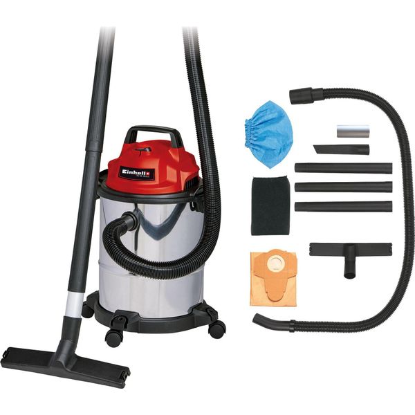 Einhell TC-VC 1815 S 15 L Aspiratore A Tamburo Dry&Wet 1250 W Sacchetto Per La Polvere-image