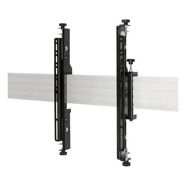 Bracci Di Interfaccia Per Schermo Piatto B-Tech Con Microregolazione (Coppia), BT8390-VESA400MAF_B (Con Microregolazione (Coppia), Nero Vesa 400 System X)-image