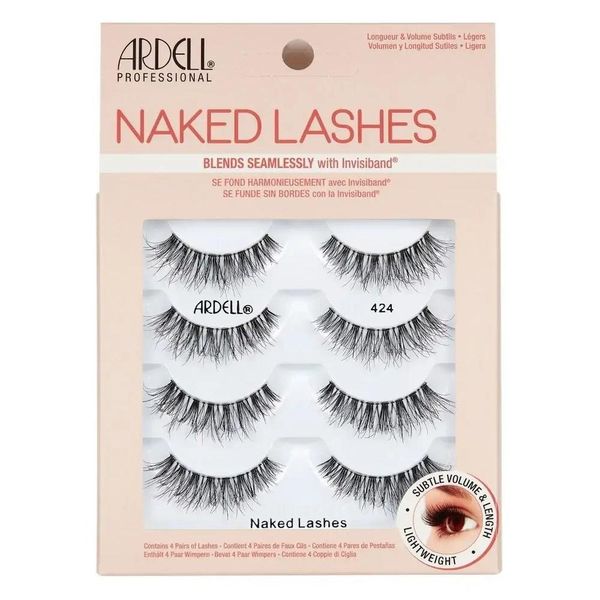 Ardell Naked Lashes Multipack Ciglia Artificiali Su Striscia 424 Nero-image