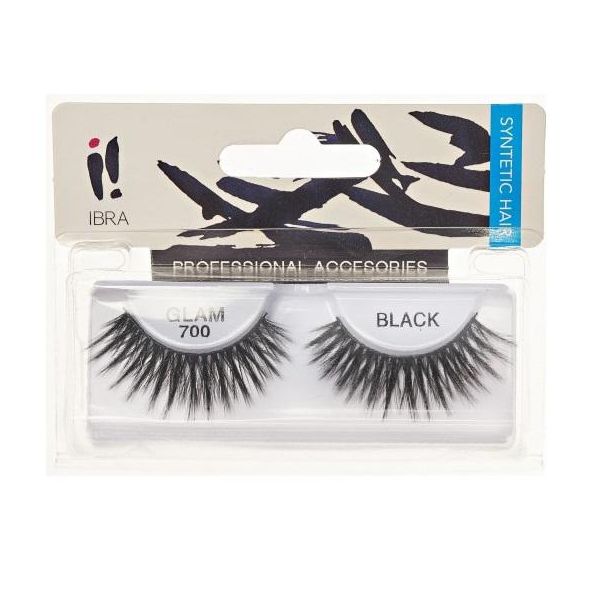 Ibra Paio Di Ciglia Finte Su Striscia Glam 700 Black-image