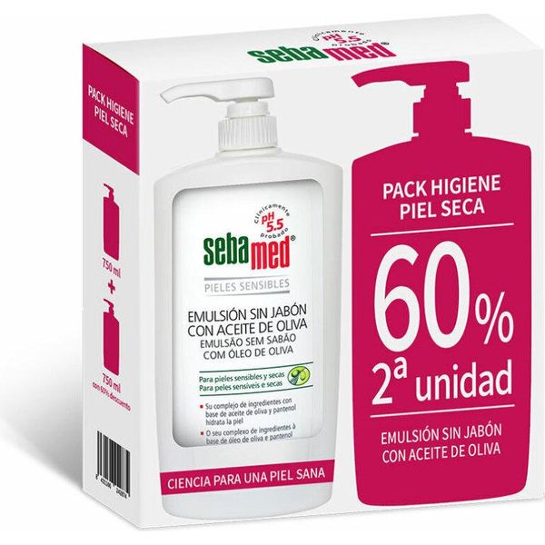 Sebamed Emulsione Senza Sapone Con Olio D'oliva 750 Ml Duo-image