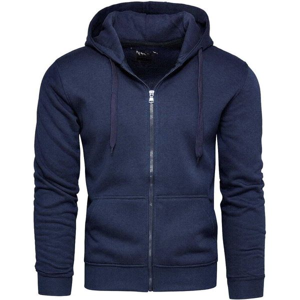 Recea Felpa Con Zip Da Uomo Peachwing Navy Xxl-image