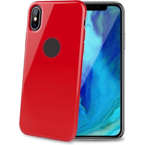 Celly Laser Matt Custodia Per Cellulare 16,5 Cm (6.5") Cover Trasparente, Rosso"-image