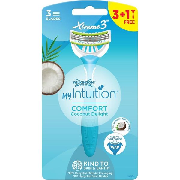 Rasoio Usa E Getta Da Donna My Intuition Comfort Delizia Al Cocco 3 + 1 Pz-image
