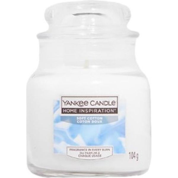 Candela Profumata Home Inspiration Piccola Soft Cotone 104 G-image