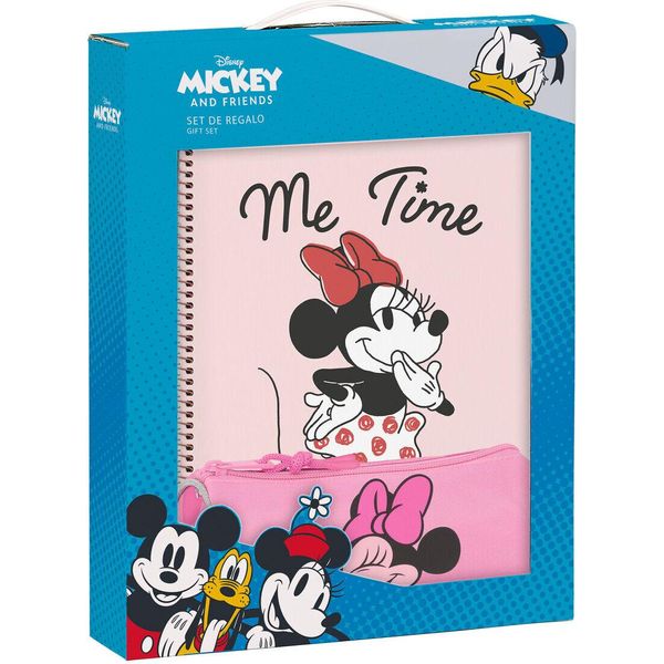 Set Di Cancelleria Minnie Mouse Loving Pink A4 3 Pezzi-image