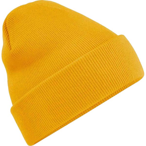 Cappello Unisex Beechfield In Maglia Per Adulti BC3954 (Taglia Unica) (Senape)-image