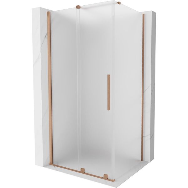 Mexen Velar Cabina Doccia Scorrevole 100 X 90 Cm, Brina, Rame Spazzolato - 871-100-090-31-65-image