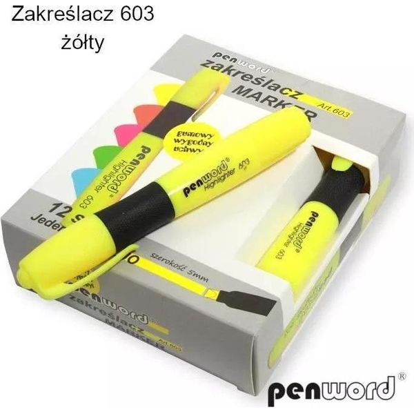 Evidenziatore Giallo (12 Pezzi)-image