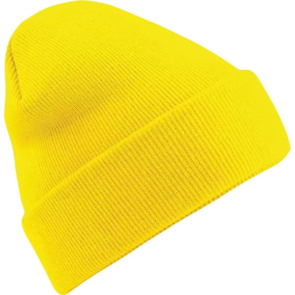 Cappello A Maglia Unisex Beechfield Per Adulti BC3954 (Taglia Unica) (Giallo)-image