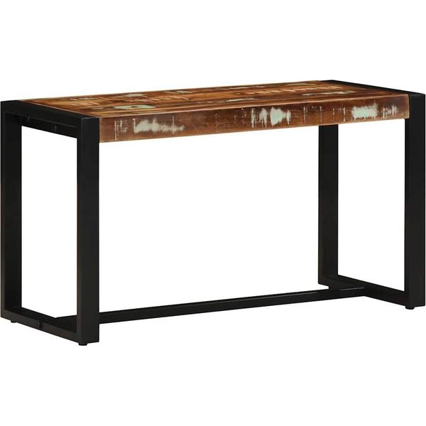 Vidaxl Panca Multicolore 80X35X45 Cm In Legno Massiccio Di Recupero-image