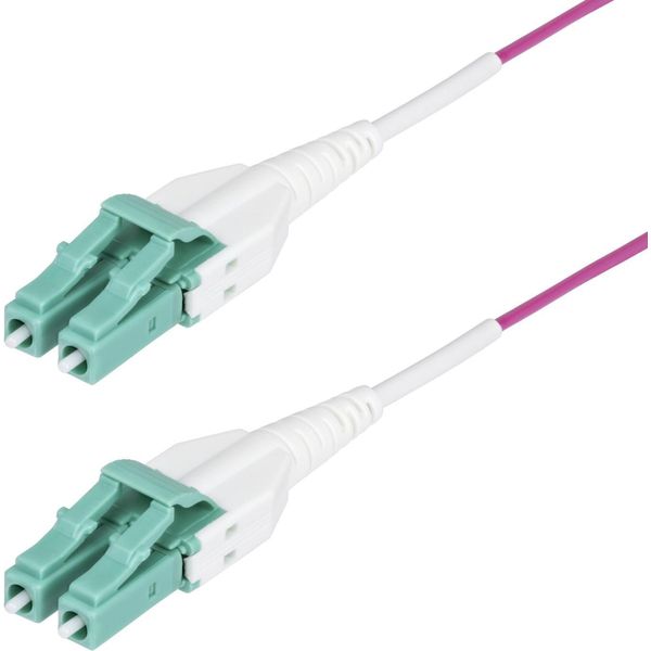Startech.Com Cavo In Fibra Ottica Multimodale Da 10M Lc A Lc (Upc) OM4 Viola Erica, 50/125 µM, 40G/100G, Lommf/Vcsel, Cavo In Fibra Uniboot, Ofnr Riser-image