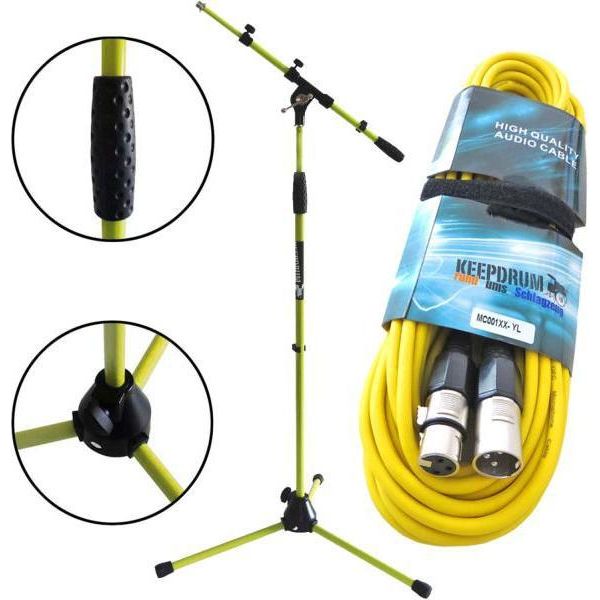 Asta Microfonica Keepdrum MS106 Yw Con Cavo-image