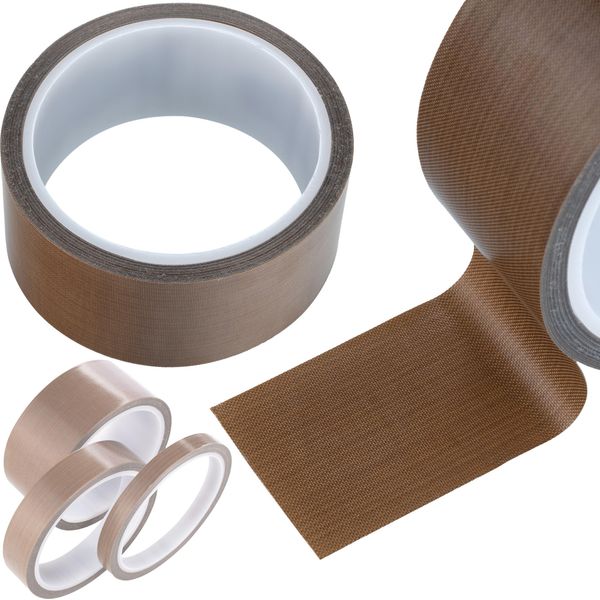 Rosfix Nastro In Teflon E Fibra Di Vetro Ptfe 0,18 Mm – 100 Mm X 10 M | Resistente Al Calore Da -70 °C A +300 °C-image