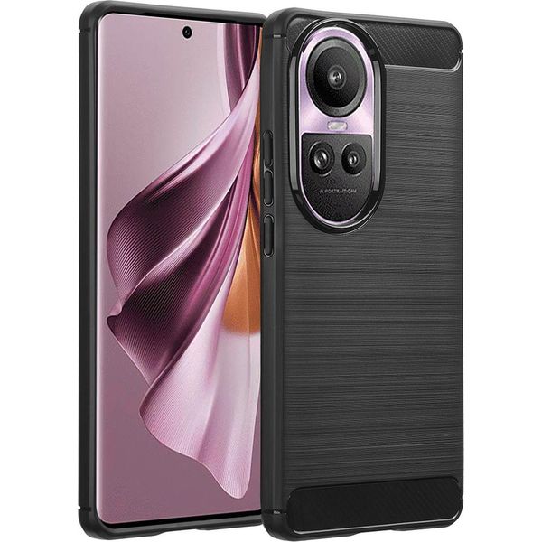 Oppo Reno 10 Pro/Oppo Reno 10 Cover - Silicone - Imoshion Custodia Morbida/Copertura Posteriore - Nero-image