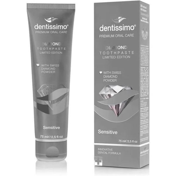 Dentissimo Diamond - Dentifricio Per Denti E Gengive Sensibili, 75 Ml-image
