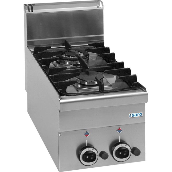 Cucina A Gas Saro, 2 Fuochi, Piano Di Lavoro, Linea 600, G2S6-image