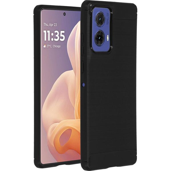 Motorola Moto G85 Sleeve - Silicone - Custodia/Copertura Morbida Imoshion - Nero-image
