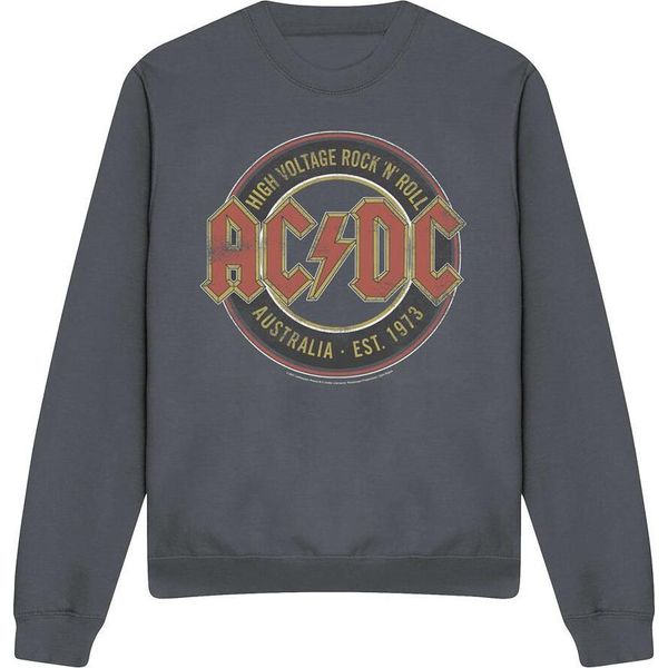 Ac/Dc - Felpa "Est. '73"" Per Uomo/Donna Unisex TV11178 (L) (Charcoal)"-image