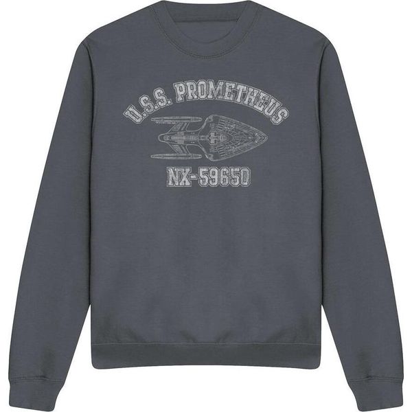 Star Trek - Felpa "Prometheus Athletic"" Per Uomo/Donna Unisex TV12071 (Xl) (Charcoal)"-image