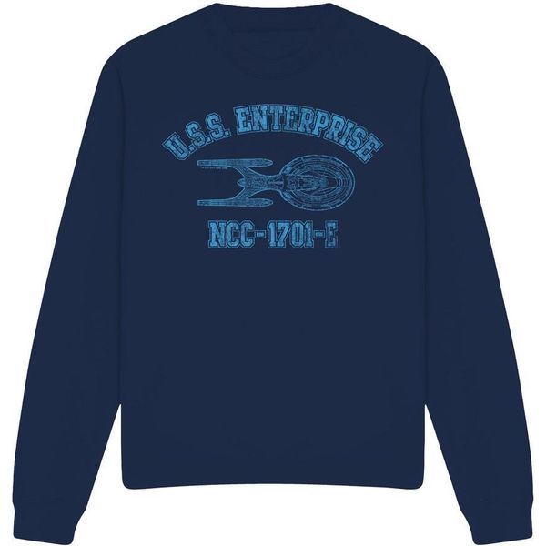 Star Trek - Felpa "Enterprise E Athletic"" Per Uomini/Donne Unisex TV12072 (Xxl) (Blu Navy)"-image