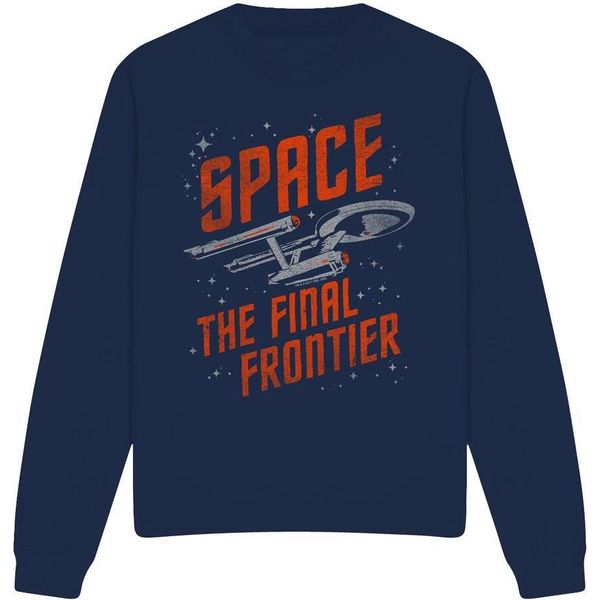 Star Trek - Felpa "Viaggio Nello Spazio"" Per Uomo/Donna Unisex TV11386 (L) (Blu Navy)"-image